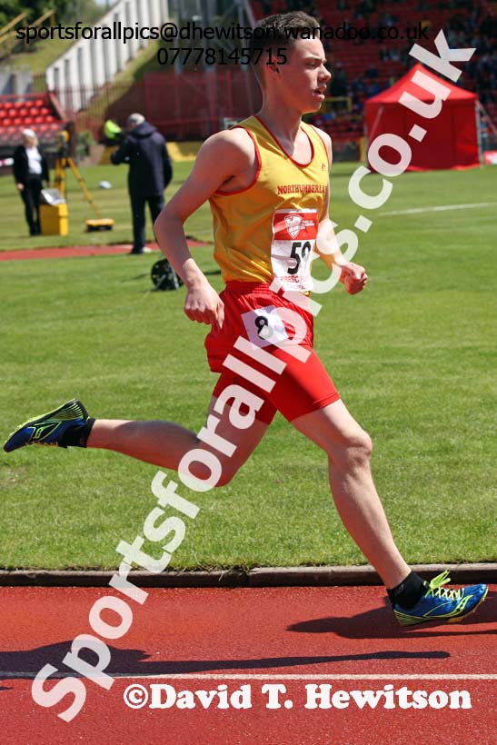 Inter boys 1500 metres, English Schools Track and Field. Photo: David T. Hewitson/Sports for All Pics